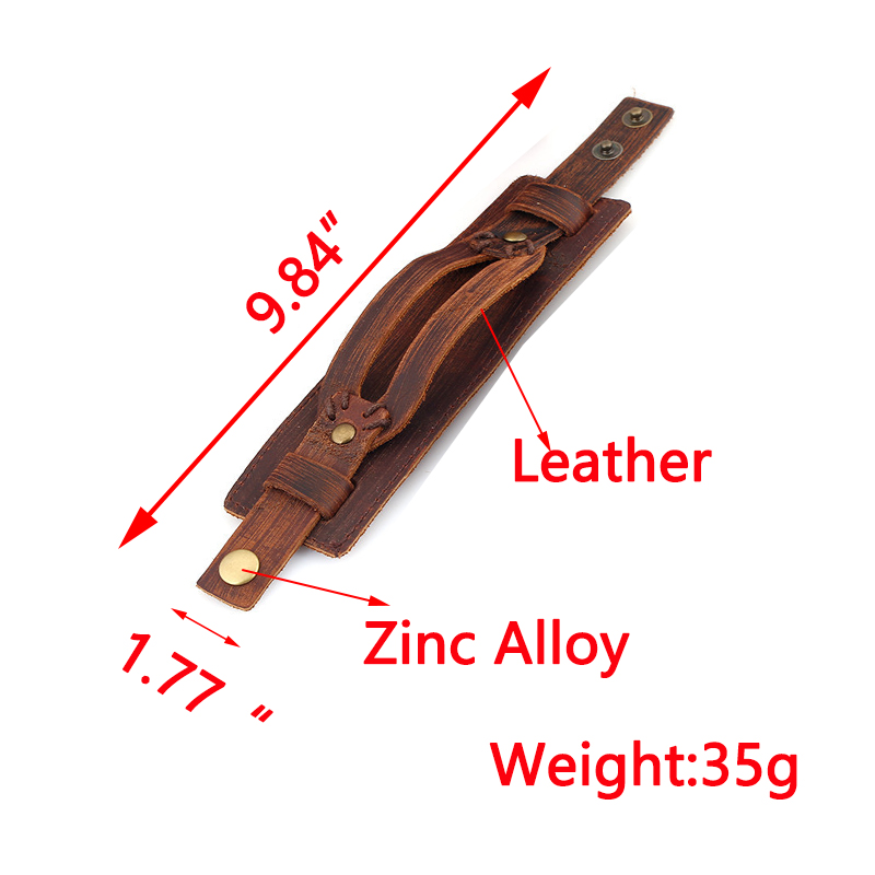 Matching Snaps Leather Cuff Bracelet Blanks Black Brown Punk Thick Wide Strap Punk Rock Gothic Wristband for Men Adjustable Jewelry Gifts Accessories 