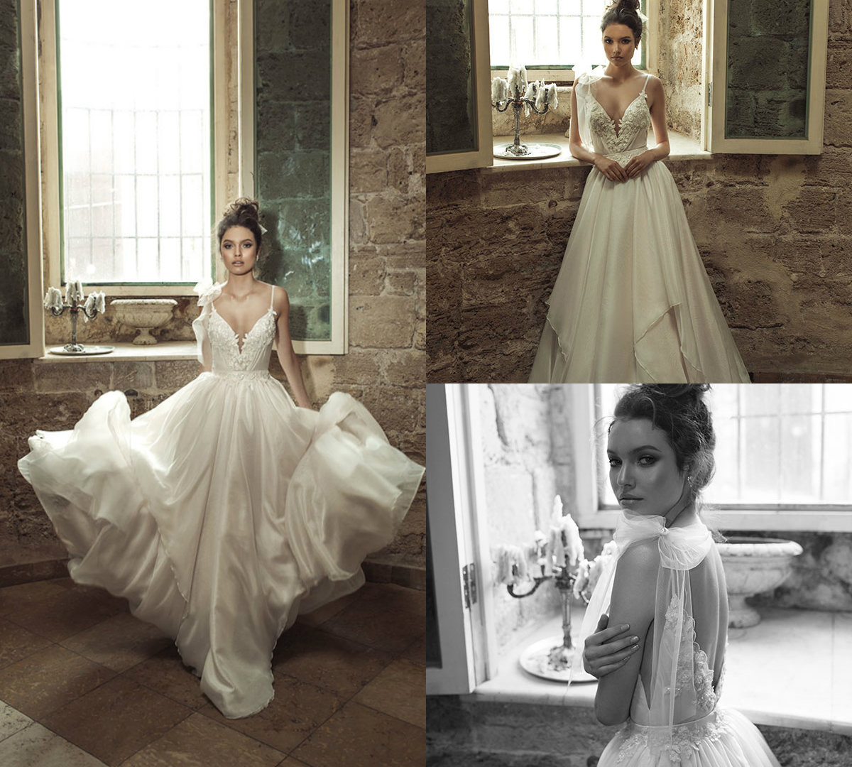 2019 Julie Vino Wedding Dresses A Line Spaghetti Lace Appliques Beaded Backless Sexy Beach Wedding Dress Plus Size Country Bridal Gowns