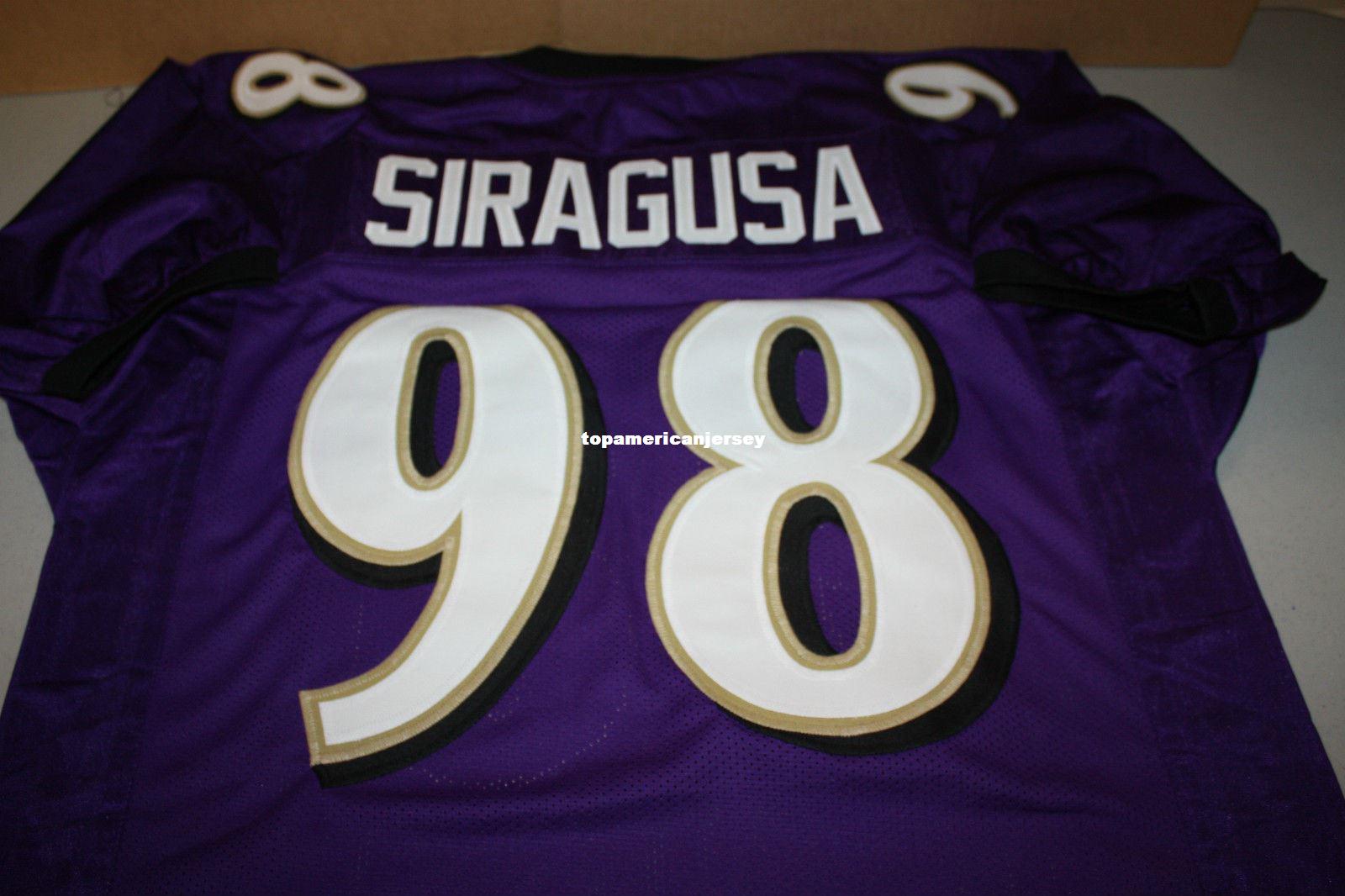 Cheap Retro #98 TONY SIRAGUSA SIGNED CUSTOM MITCHELL & NESS Jersey purple Stitching men's Football Jerseys Rugby
Cheap Retro #98 TONY SIRAGUSA SIGNED CUSTOM MITCHELL & NESS Jersey purple Stitching men's Football Jerseys Rugby