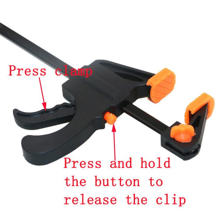 New 4 24Inch Quick Ratchet Release Speed Squeeze Wood Working Work Bar Clamp Clip Kit Spreader Gadget Tool DIY Hand P225915791