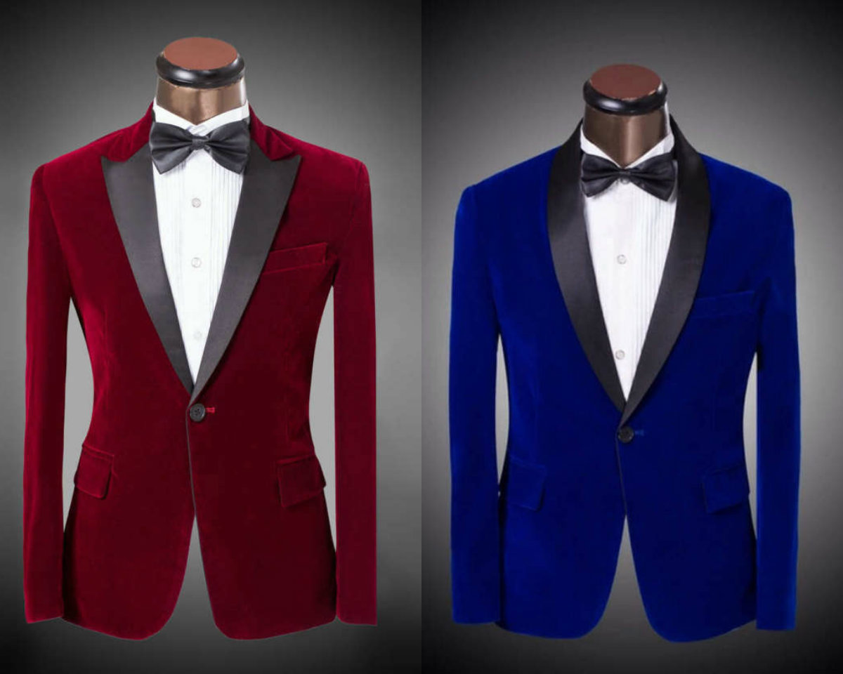 2018 High Quality Velvet Burgundy Groom Tuxedos Groomsmen Best Man Mens Wedding Suits Bridegroom Just One Piece Bling Sequins Prom Suits
