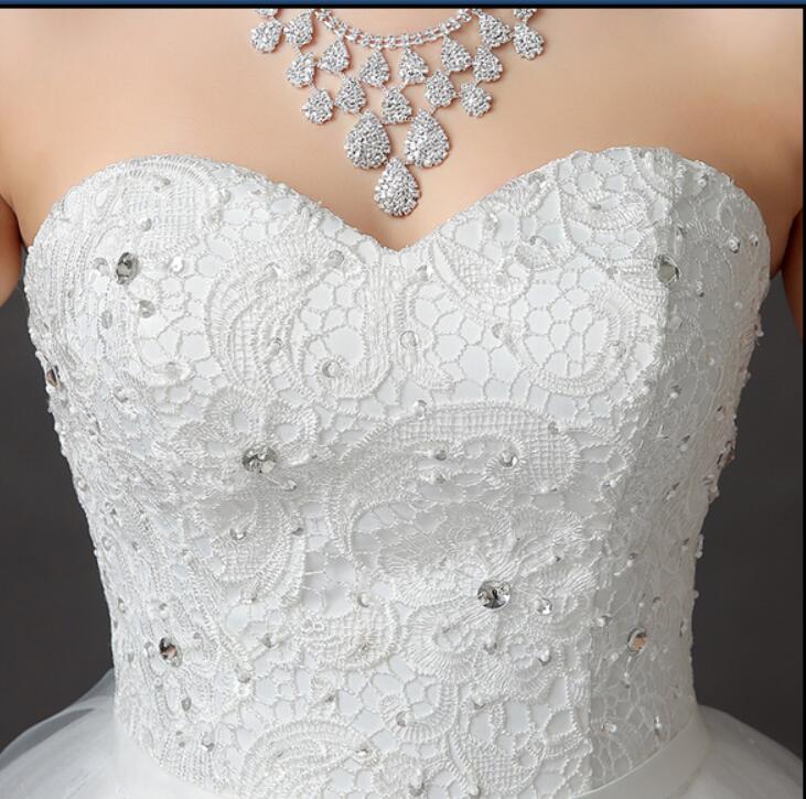 vestido de noiva Foto Real Full Size Princess Fashion Lace With Sashes Wedding Dress 2018 Cheap Bridal Gown