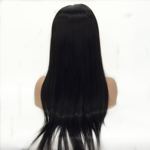 250% Density 360 Lace Frontal Wigs pre plucked 24" Straight hd Front Natural Color Glueless Full Human Hair Wig diva1