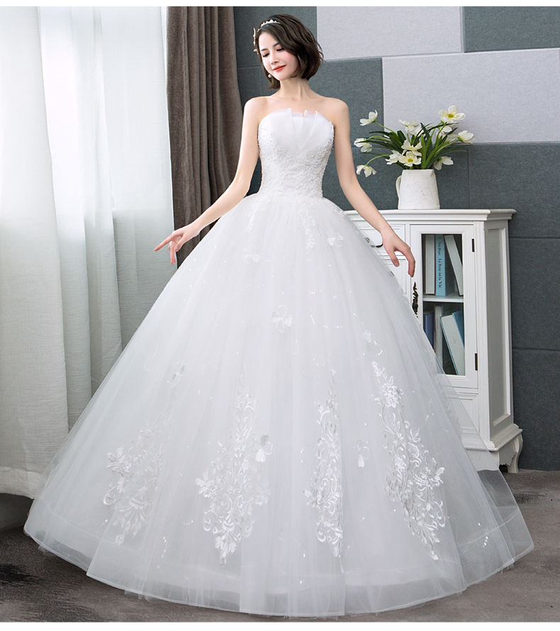Chiffon Gelinlik Robe Mariage A-Line Bridal Gowns Lace Princess Elegant Organza Applique Wedding Dresses Trouwjurk