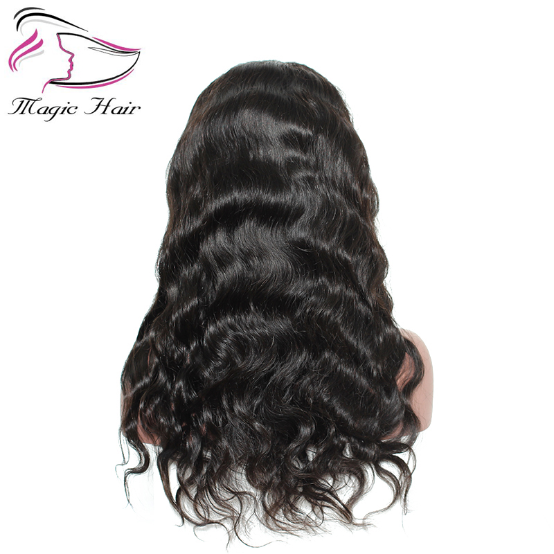 Evermagic Brazilian remy hair 4x4 deep parting lace front human hair wigs body wave pre-plucked with baby hair glueless lace front wig