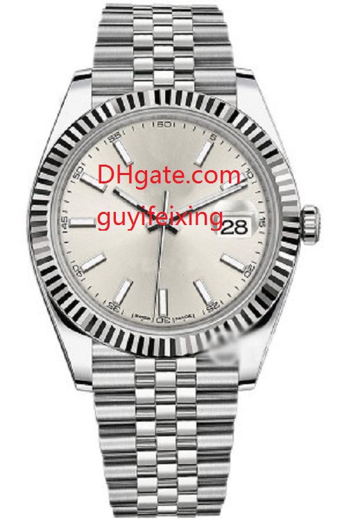 Luxury Mens watch 41mm 126334 Silver Dial Flute Bezel Automatic machinery Mens Sports Watch Stainless Steel Men Date Watches Free shipping
Luxury Mens watch 41mm 126334 Silver Dial Flute Bezel Automatic machinery Mens Sports Watch Stainless Steel Men Date Watches Free shipping