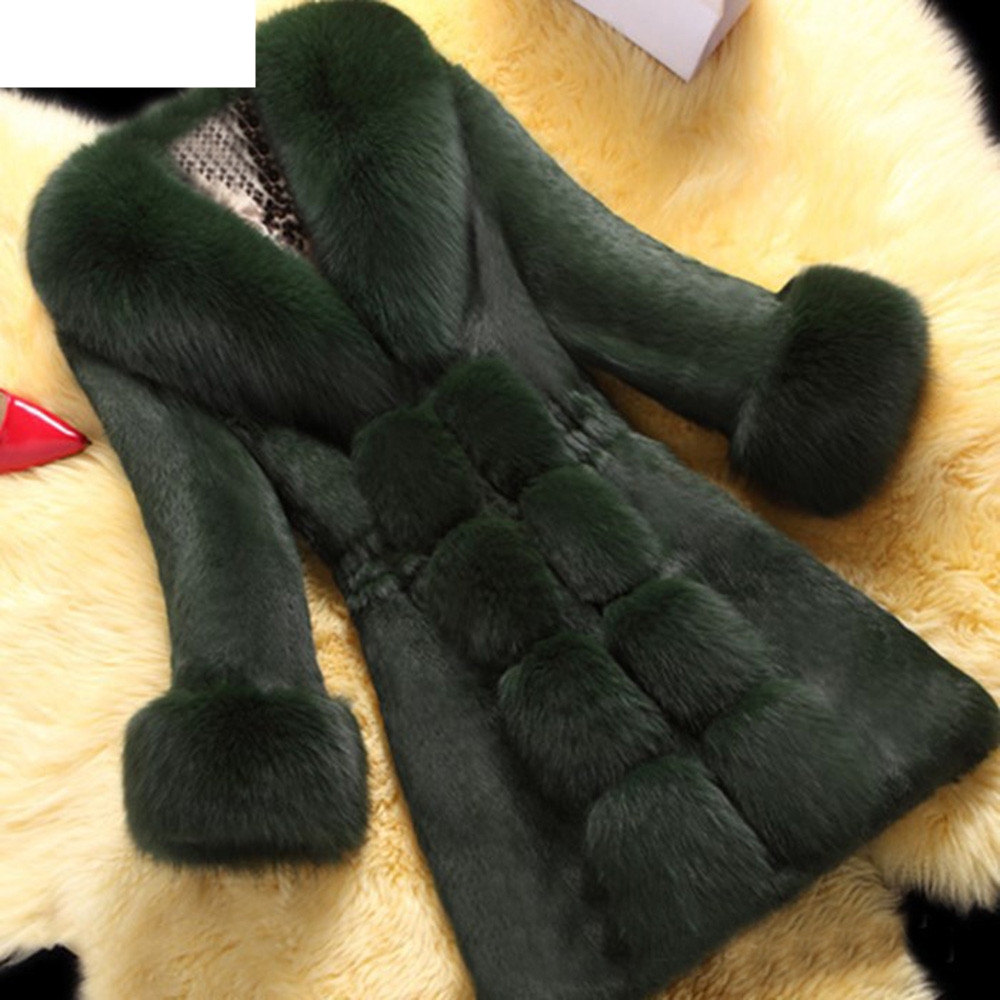 JAYCOSIN 2018 Womens Solid Thick Warm Women Faux Fur Coat Elegant Fashion Outerwear Long Fake Fur Jacket