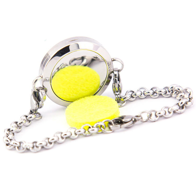25mm Tree of life Locket Bracelet Aromatherapy / Essential Oil Stainless Steel Diffuser Locket bracelet 7.5'' wrist wiith pads