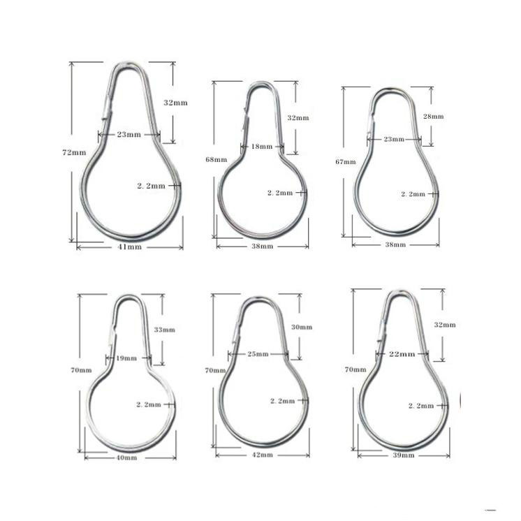 6.7~7.2cm Bath Shower Curtain Glide Rings Gourd shape Hooks Polished Satin Nickel Ball Bathroom Accessories
6.7~7.2cm Bath Shower Curtain Glide Rings Gourd shape Hooks Polished Satin Nickel Ball Bathroom Accessories