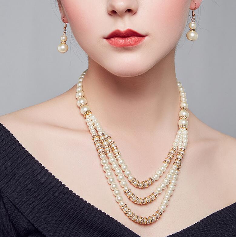 jewelry pearl jewelry sets glass peal 8mm necklace earrings for women muiltilayer hot fashion free of shipping, Customize
jewelry pearl jewelry sets glass peal 8mm necklace earrings for women muiltilayer hot fashion free of shipping, Customize