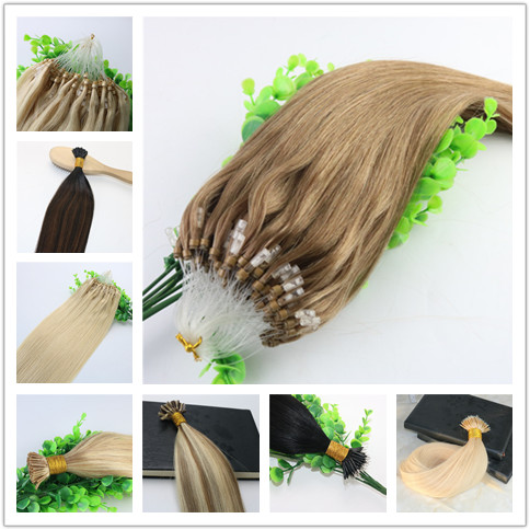 2016D Human Hair Extensions #613 #60 9A Brazilian Virgin Hair Plarinum Blonde 100Strands Can Be Styled With Iron