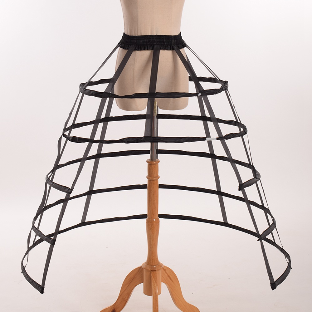 Women Lolita 5 Hoops Crinoline Petticoat Victorian Costume Split Birdcage Skirt Bustle Pannier Princess Cosplay Accessory 2 Colors, Full white
Women Lolita 5 Hoops Crinoline Petticoat Victorian Costume Split Birdcage Skirt Bustle Pannier Princess Cosplay Accessory 2 Colors, Full white