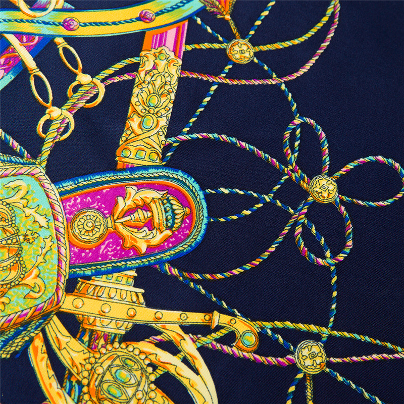 Small Women 100% Silk Square Print Scarf Retro Satin Foulard Femme Echarpe Ladies Neck Scarves 60*60CM Wholesale