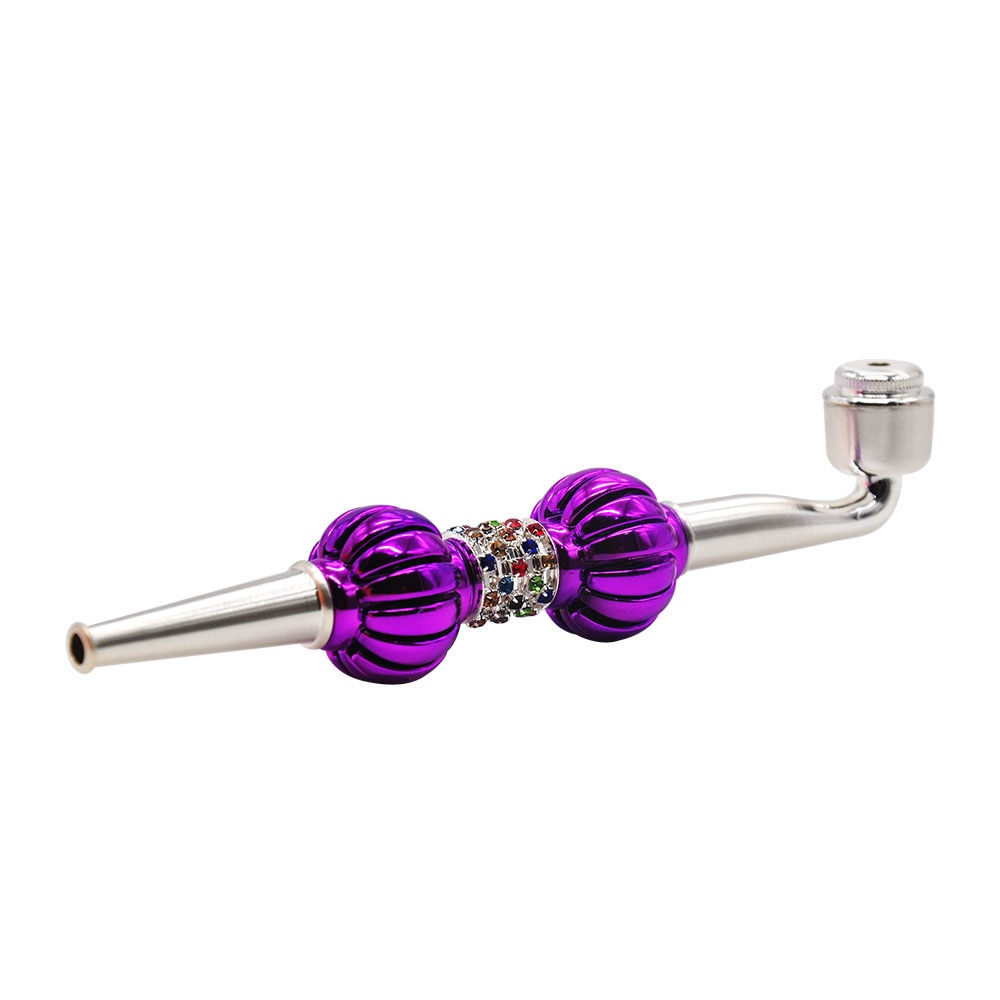 TOPPUFF Luxury Gemstone Zinc Alloy Metal Smoking Pipe 164MM With Metal Bowl Detachable Metal Smoking Hand Spoon Pipe Tobacco Dry Herb Pipes
TOPPUFF Luxury Gemstone Zinc Alloy Metal Smoking Pipe 164MM With Metal Bowl Detachable Metal Smoking Hand Spoon Pipe Tobacco Dry Herb Pipes