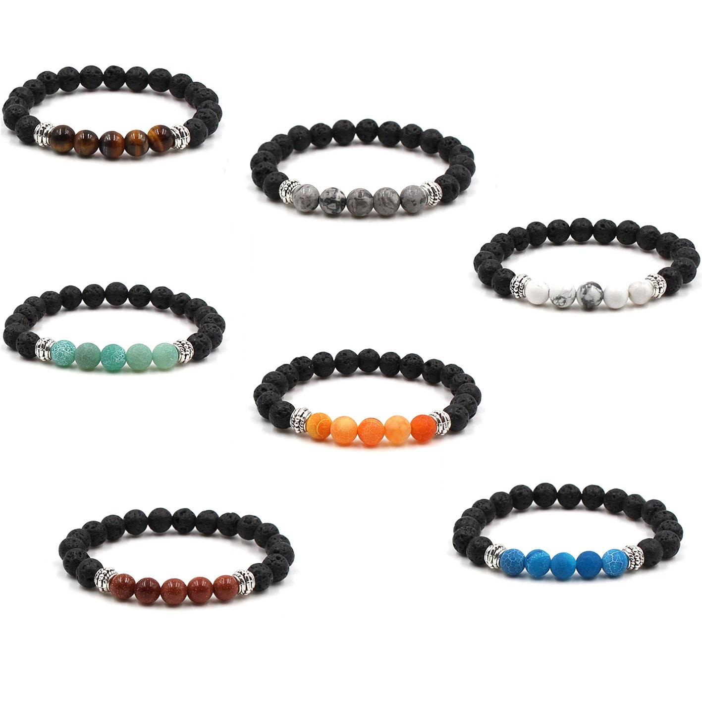 Natural Black Lava Stone Bracelet Aromatherapy Essential Oil Diffuser Bracelet for Men Women Stretch Yoga Jewelry
Natural Black Lava Stone Bracelet Aromatherapy Essential Oil Diffuser Bracelet for Men Women Stretch Yoga Jewelry