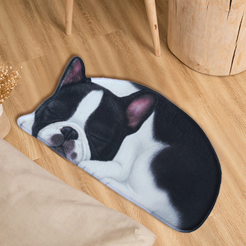 New Anti-Slip Carpets Cartoon Dog Print Shape Mats Living Room Bathroom Floor Kitchen Rugs Mat 40X60 50X80 cm