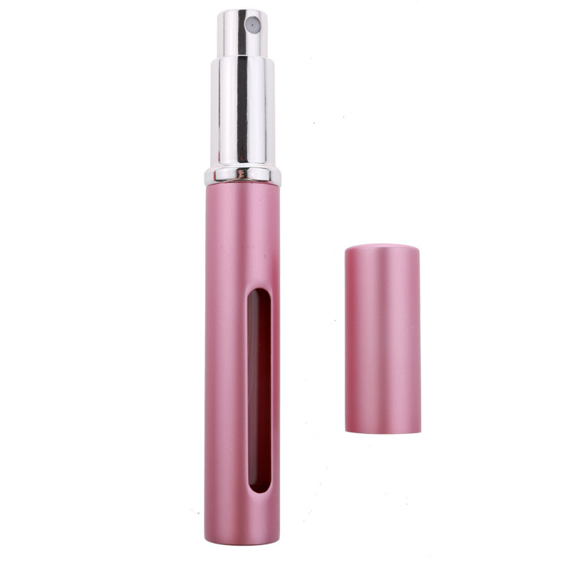 Wholesale 5ml Portable Mini Spray Perfume Bottle Aluminum Electrified Glass Perfume Container Pressed Mini Travel Atomizer Refillable Bottle