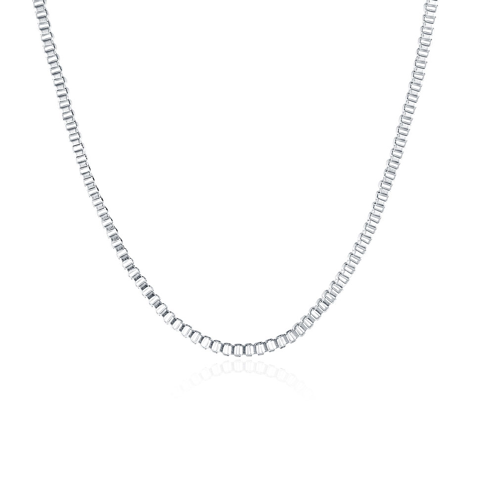 Fashion Jewelry Silver Chain 925 Necklace 2mm Box Chain for Women Girl 16 18 20 22 24 inches
Fashion Jewelry Silver Chain 925 Necklace 2mm Box Chain for Women Girl 16 18 20 22 24 inches