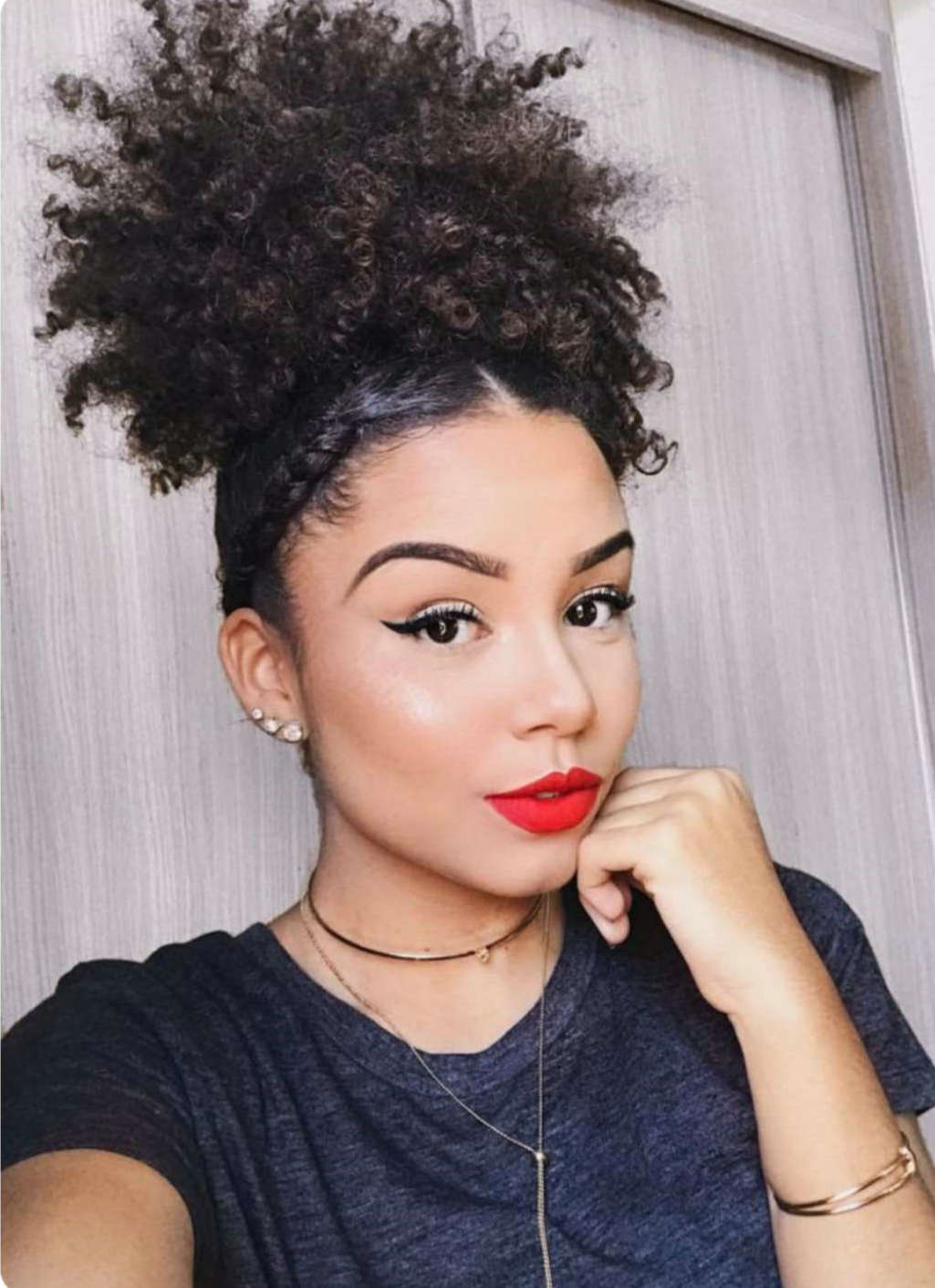 Short high women human hair drawstring ponytail for black clip in afro kinky curly hair puff human hair ponytail extension 120g colors