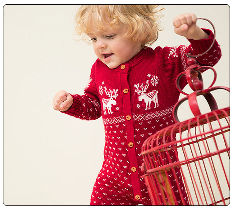 Christmas Reindeer Knitted Newborn Baby Boys Girls Romper Jumpsuit Winter Kids Costume Long Sleeve Pajamas Overalls For Children, Blue
Christmas Reindeer Knitted Newborn Baby Boys Girls Romper Jumpsuit Winter Kids Costume Long Sleeve Pajamas Overalls For Children, Blue