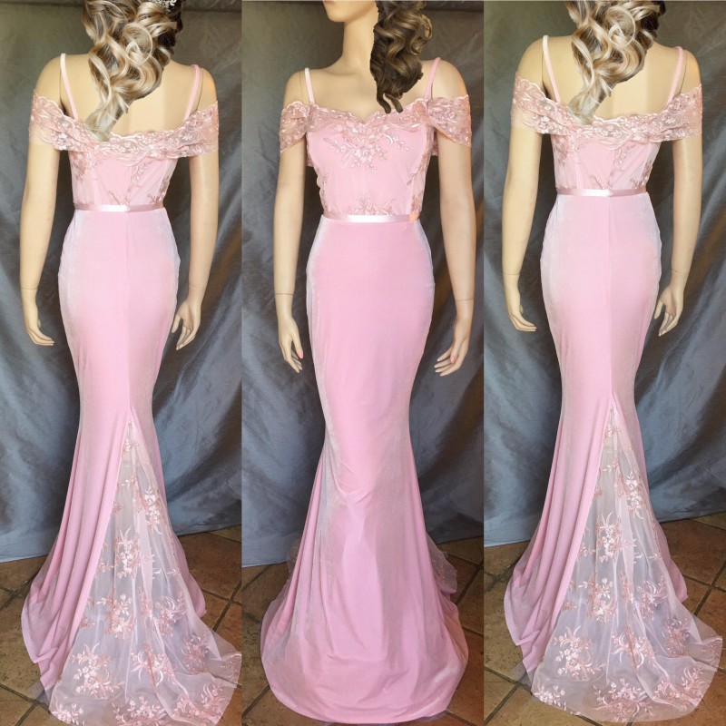 Purple Mermaid Country Bridesmaids Dresses Off The Shoulder Lace Wedding Guest Dress Cheap Sweep Train Plus Size Maid Of Honor Gowns