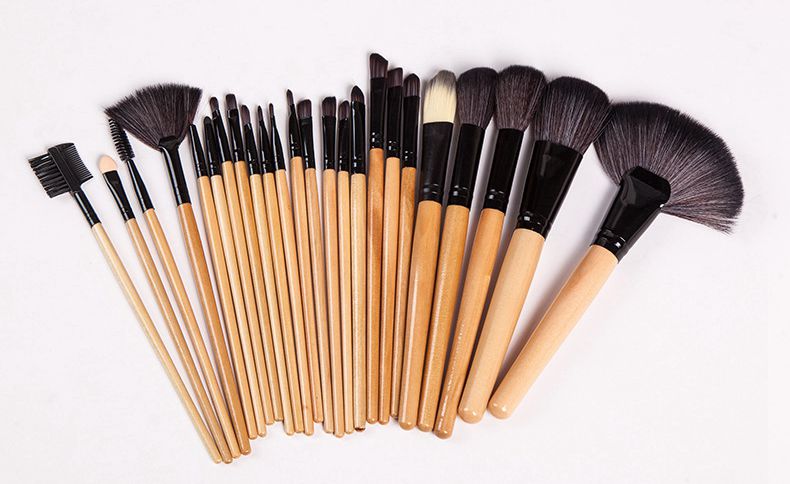 drop shipping 24pcs set Professional Makeup Brushes Set Face Eyes Soft Blending Full Function Makeup Artist Brush Beauty Tools Kit