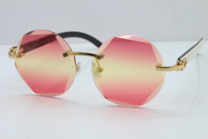 High Quality C Decoration Black Mix White Buffalo Horn Sunglasses 8200311 Rimless Sun glasses Unisex Limited edition fashion brand Eyeglasses Fashion Accessories
High Quality C Decoration Black Mix White Buffalo Horn Sunglasses 8200311 Rimless Sun glasses Unisex Limited edition fashion brand Eyeglasses Fashion Accessories