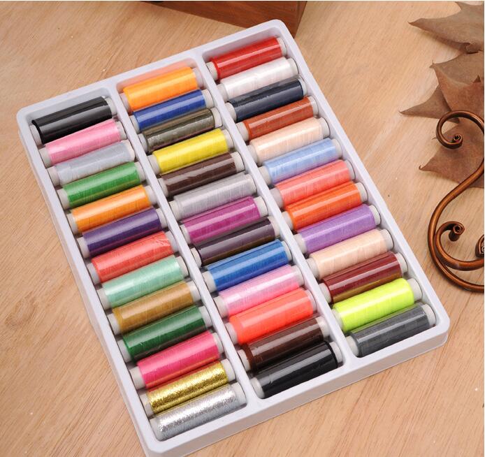 39rollset NO402 Mixed Color Sewing Thread SpolyesterSewing Supplies For Hand Machine Thread to sew 4018224