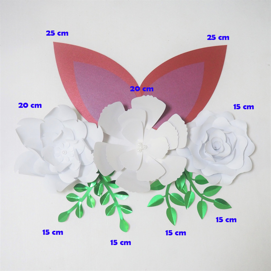 DIY Giant Paper Flowers Artificial Rose Fleurs Artificielles Backdrop 3pcs+ 4 Leave + 2 Ears Wedding Party Nursery Decor With Video
DIY Giant Paper Flowers Artificial Rose Fleurs Artificielles Backdrop 3pcs+ 4 Leave + 2 Ears Wedding Party Nursery Decor With Video