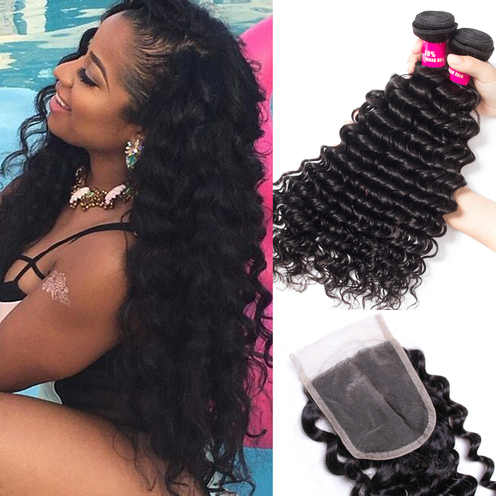 Remy Brazilian Straight Body Wave Loose Wave Kinky Curly Deep Wave 3 Bundles With 4X4 Lace Closure 100% Unprocessed Brazilian Peruvian Hair
Remy Brazilian Straight Body Wave Loose Wave Kinky Curly Deep Wave 3 Bundles With 4X4 Lace Closure 100% Unprocessed Brazilian Peruvian Hair