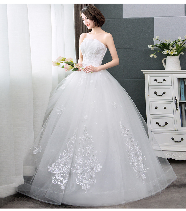 Chiffon Gelinlik Robe Mariage A-Line Bridal Gowns Lace Princess Elegant Organza Applique Wedding Dresses Trouwjurk
