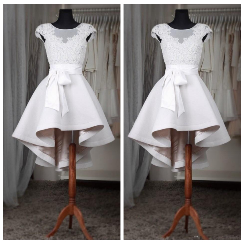 Sheer White High Low Short Prom Dresses Lace Appliques Prom Dresses Cheap Short Sleeves Short Special Occasion Party Gowns Pleated 2018, Yellow
Sheer White High Low Short Prom Dresses Lace Appliques Prom Dresses Cheap Short Sleeves Short Special Occasion Party Gowns Pleated 2018, Yellow