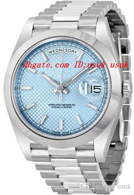 Factory Supplier Luxury Watches Ice Blue Diagonal Motif Dial Platinum 41mm Automatic Mechanical Men's Watch Mens Watch, Silver
Factory Supplier Luxury Watches Ice Blue Diagonal Motif Dial Platinum 41mm Automatic Mechanical Men's Watch Mens Watch, Silver