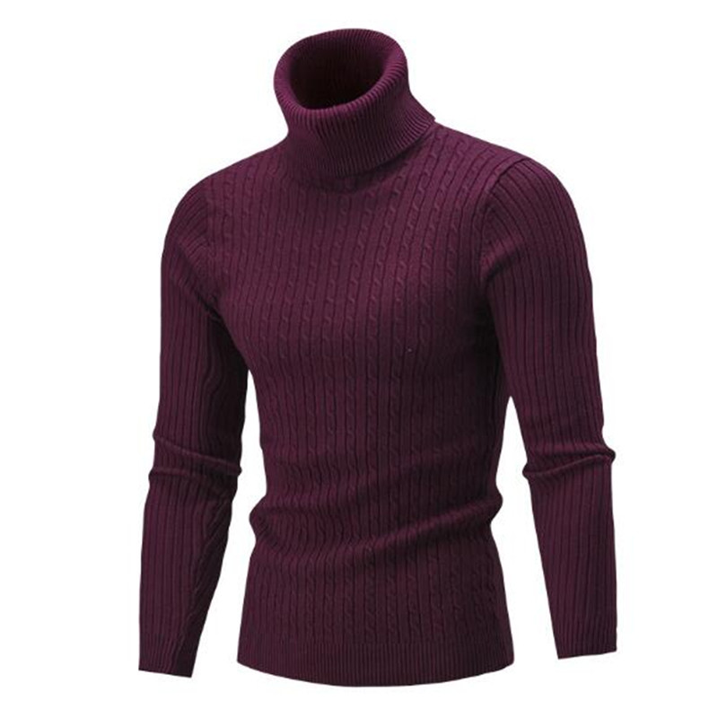 2018 new men's sweater knitted sweater autumn and winter new European and American high collar pure color knitted, Deep blue
2018 new men's sweater knitted sweater autumn and winter new European and American high collar pure color knitted, Deep blue