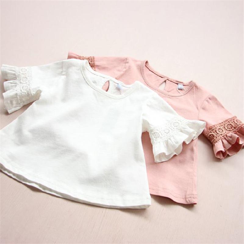 Summer Cotton Shirt for Toddler Cute Baby Girls Princess Lace Kids Half Sleeve T shirt Blouse Girls Tops Clothes 2-6T, Pink
Summer Cotton Shirt for Toddler Cute Baby Girls Princess Lace Kids Half Sleeve T shirt Blouse Girls Tops Clothes 2-6T, Pink
