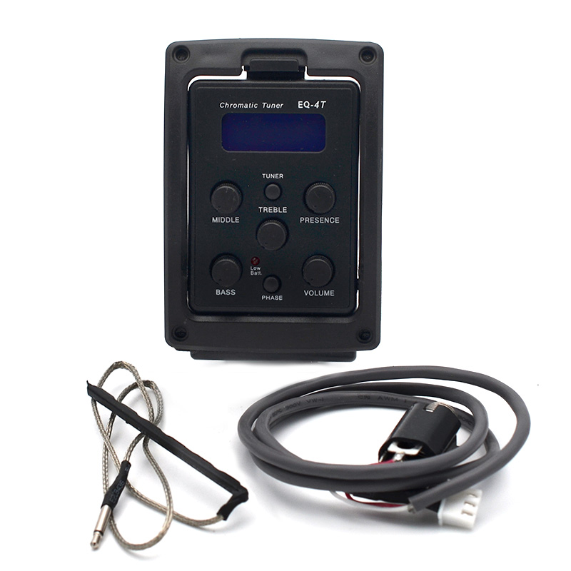 EQ4T 4 Band Pickup EQ Preamp with Tuner For Acoustic Guitar0
