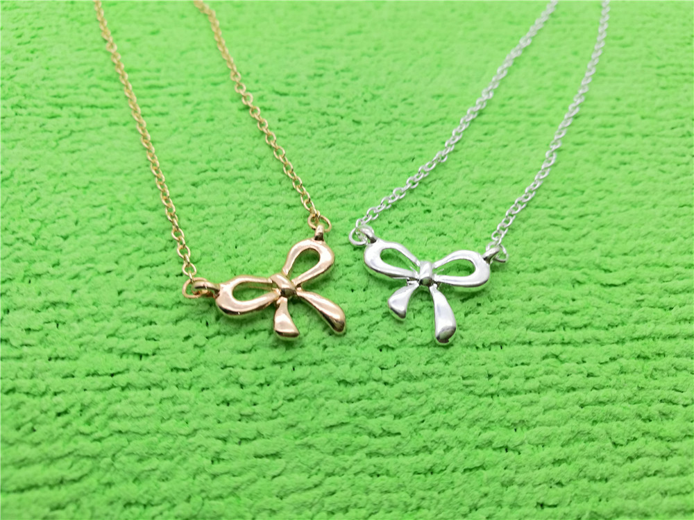 10PCS Fashion Bow Knot Necklace Choker Bowknot Necklace Butterfly Tied Ribbon Necklace Infinite Infinity Farfalle Necklaces