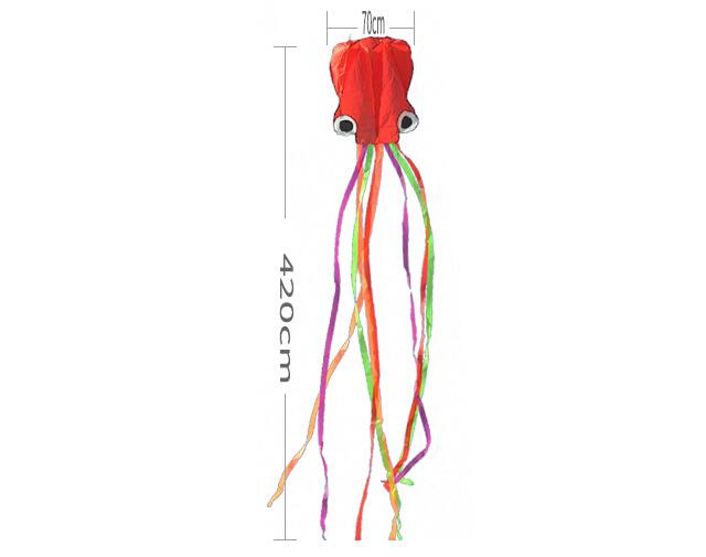 420CM New Octopus Shape Single Line Kite with Flying Tools Stunt Software Power Fun Outdoort Game Flying Kite Easy To Fly