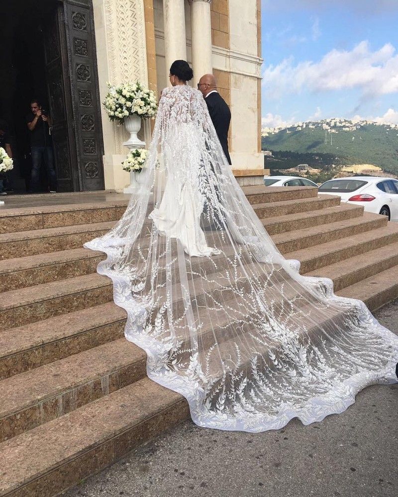 Luxury Crystal Bridal Wedding Cloaks Bolero Cape Sequins Wraps Custom Made Shrug Cathedral Train 3M Long Veil