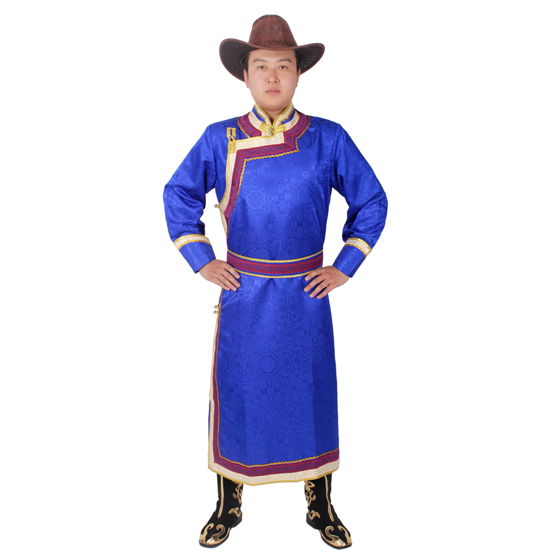 New Chinese national Costume Male gown grassland Traditional living outfit Mongolian Costumes For Men Robe Clothes vintage ethnic clothing