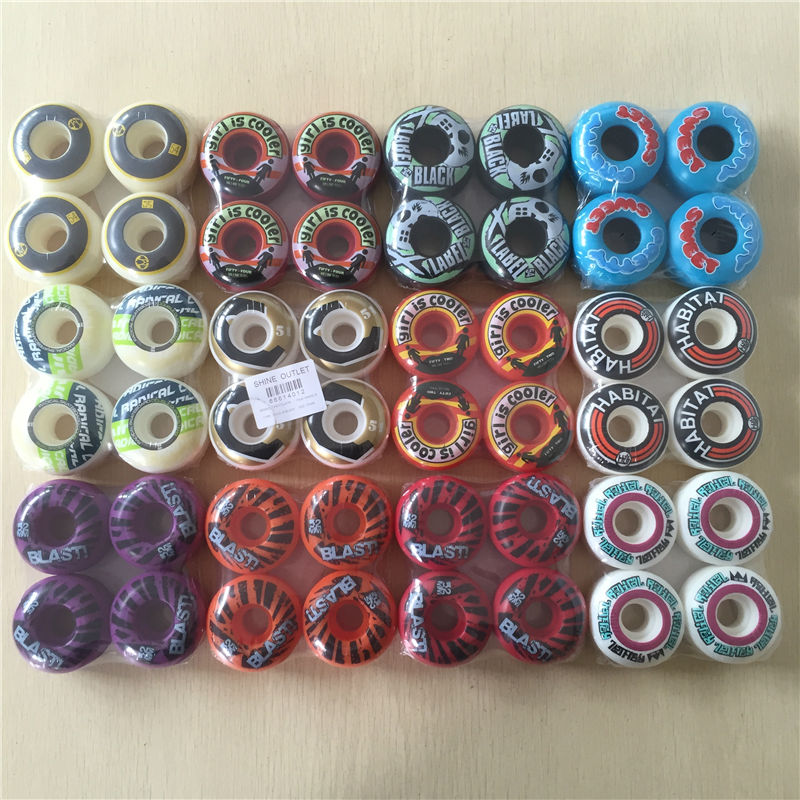 USA brand skateboarding wheels 85A&101A Original New 51-54 mm PRO for skateboarding deck Ruedas Patines Plastic Rodas Skate, 50.5mm hifi 
USA brand skateboarding wheels 85A&101A Original New 51-54 mm PRO for skateboarding deck Ruedas Patines Plastic Rodas Skate, 50.5mm hifi