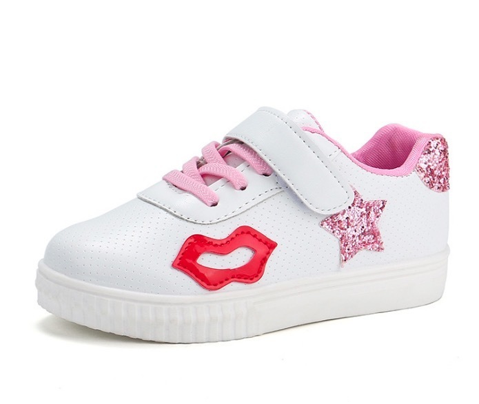 New Hot Sale Fashion Baby Lipstick Stars Casual Shoes Female Sneakers Kids Zapatillas Deportivas Mujer Lovers Sapatos Femininos