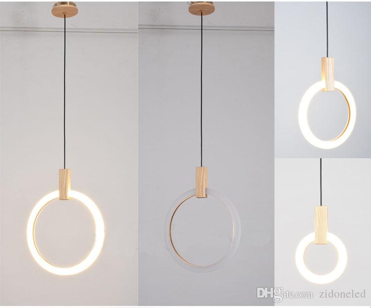 Contemporary LED chandelier lights nordic led droplighs Acrylic rings stair lighting 3/5/6/7/10 rings indoor lighting fixture