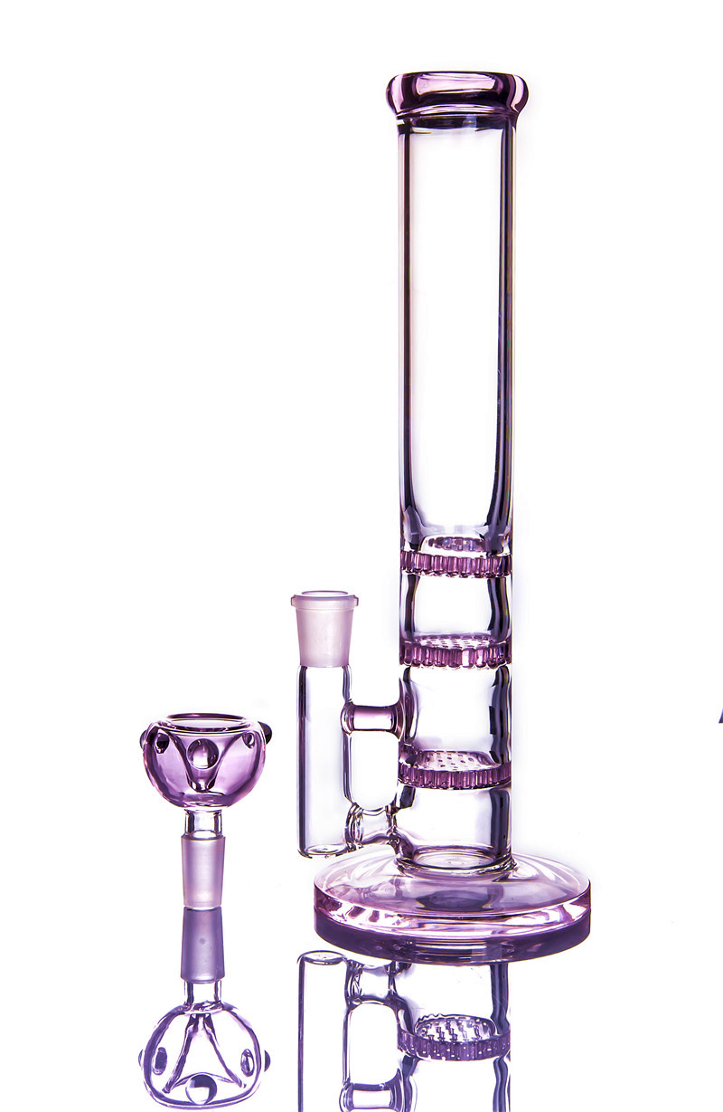 Pink Bong Girly Honeycomb Hookahs Glass Water Pipes 3 Layers Cute Dab Bong 11 Inches and 14mm Joint
Pink Bong Girly Honeycomb Hookahs Glass Water Pipes 3 Layers Cute Dab Bong 11 Inches and 14mm Joint