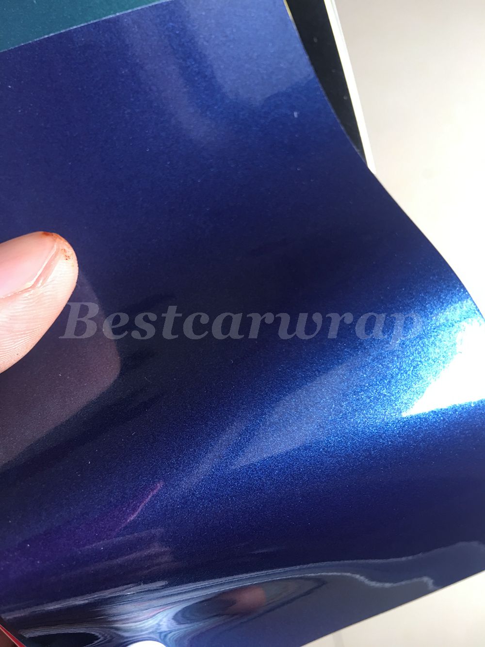 Mid-night Blue Gloss Metallic Vinyl Wrap Whole Car Wrap Covering With Air bubble Free Like 3M quality Low tack glue Size:1.52*20m( 5x67ft