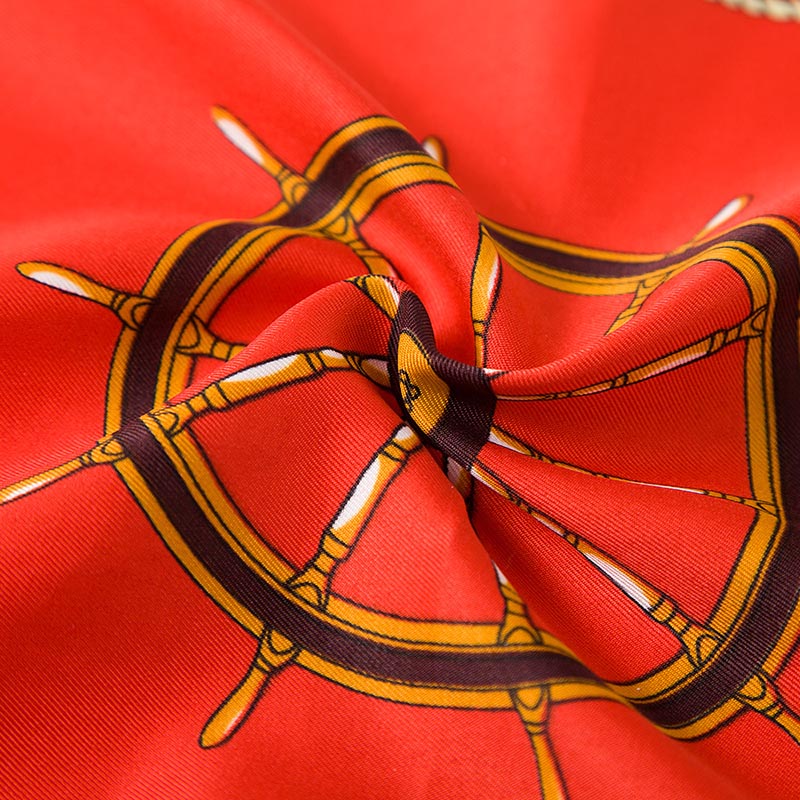 Striped Women Small 100% Silk Square Scarf Vintage Satin Print Foulard Femme Echarpe Ladies Neck Scarves 60*60CM Wholesale