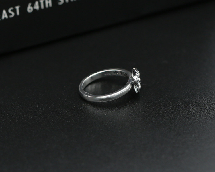 925 sterling silver vintage jewelry antique silver brand American hand-made designer star rings for women