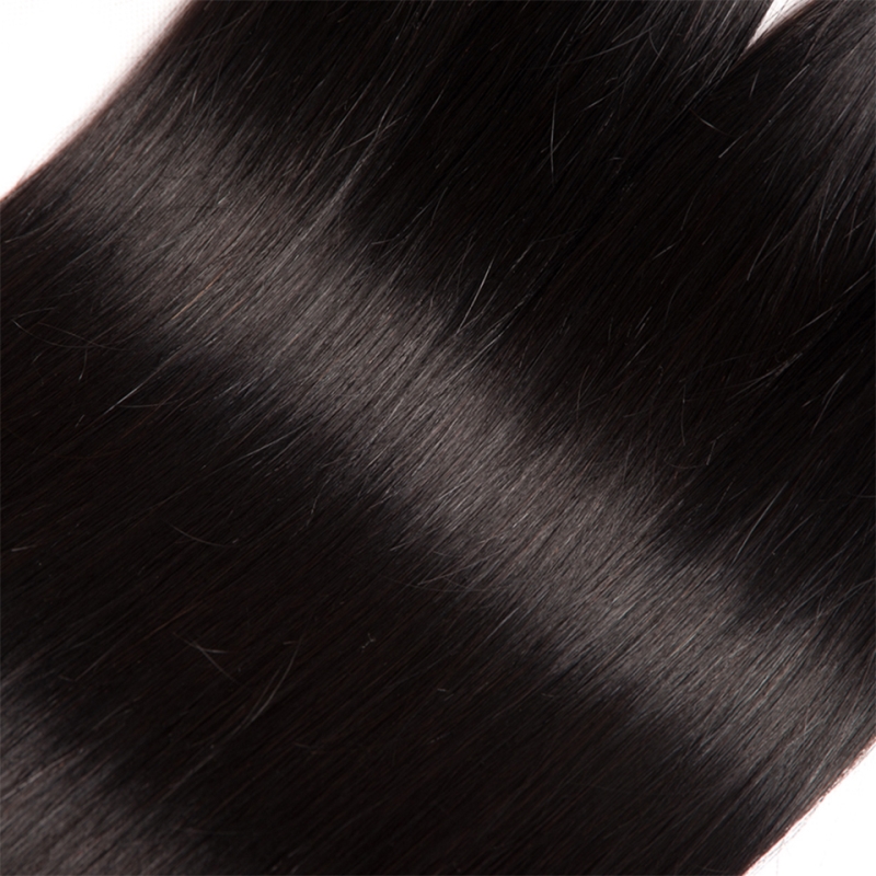 Malaysian 100% Human Extensions Silky Double One Piece Wefts Straight Natural Color Hair Products 8-30Inch