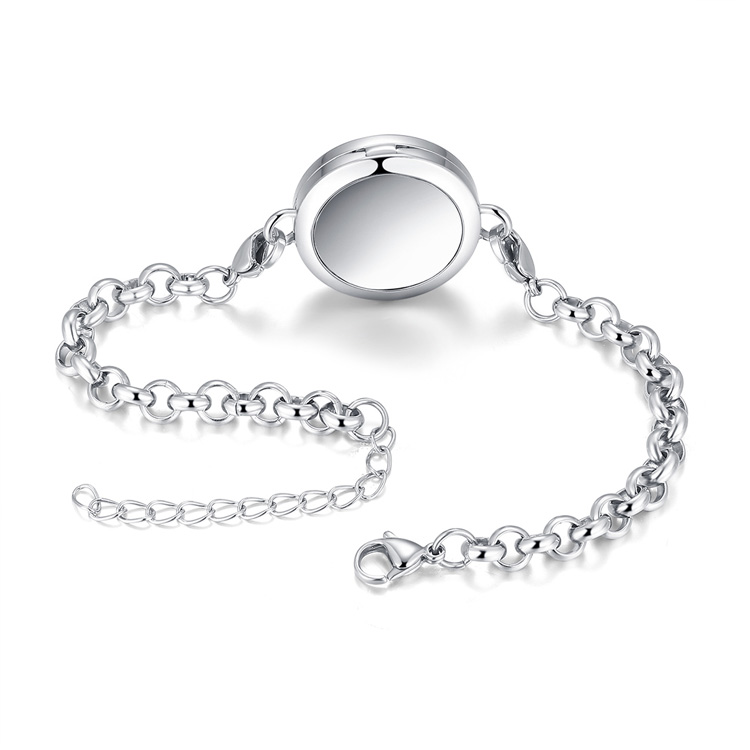 25mm Tree of life Locket Bracelet Aromatherapy / Essential Oil Stainless Steel Diffuser Locket bracelet 7.5'' wrist wiith pads