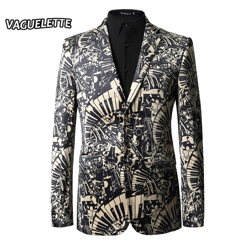 Elegant Men's Blazers And Suit Jackets Printed Musical Instruments Velvet Veste Mariage Homme Vintage Fashion Stage Jackets 3XL, As pic 
Elegant Men's Blazers And Suit Jackets Printed Musical Instruments Velvet Veste Mariage Homme Vintage Fashion Stage Jackets 3XL, As pic